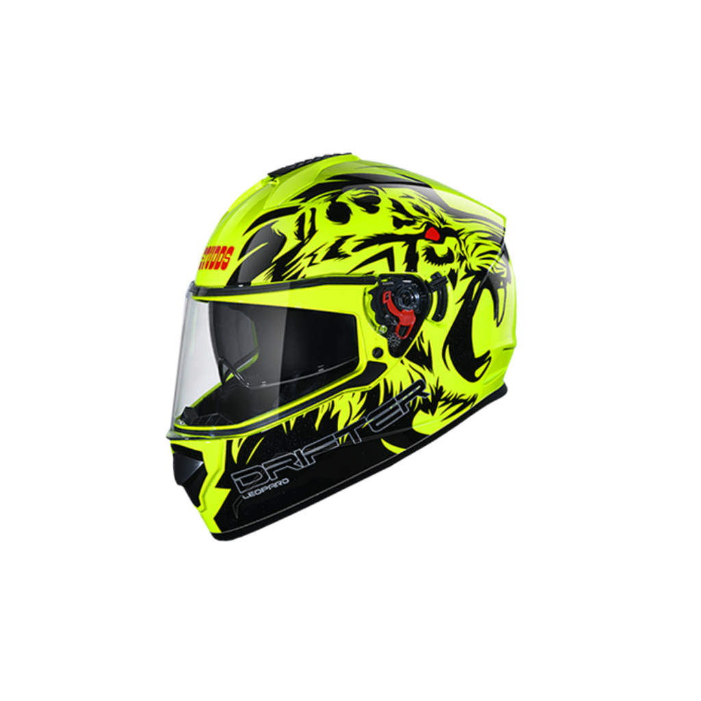 Studds Drifter D2 Leopard Decor - D2 YELLOW N9