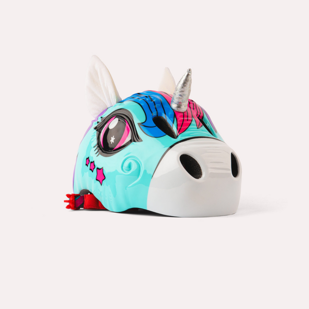 Headzup Rainbow Rider Kids Helmet - Yellow Pink